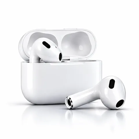 AirPods with an open charging case