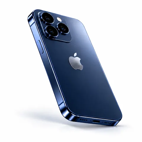 Blue iPhone 18 Pro, back view