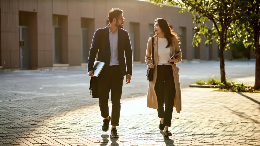 Postgraduate students on a university campus in China