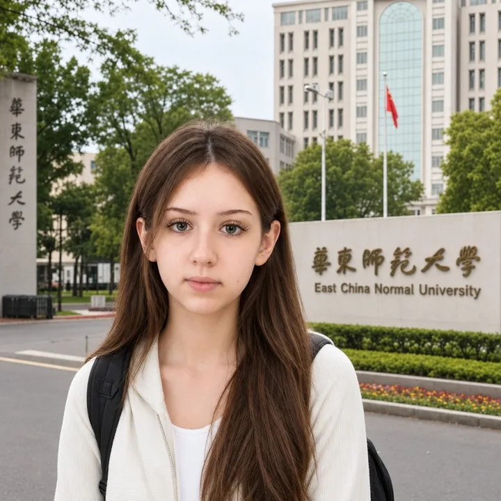 Daria N. on the campus of East China Normal University