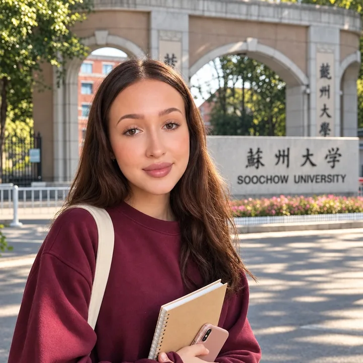 Daria Z. on the campus of SOOCHOW UNIVERSITY