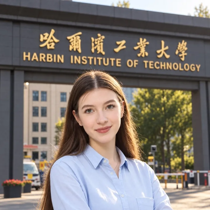 Elizaveta P. 在 哈尔滨工业大学 校园