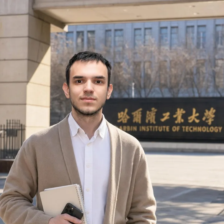 Lev G. 在 哈尔滨工业大学 校园