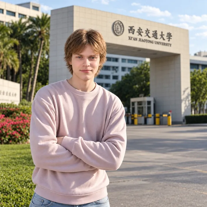 Sviatoslav K. 在 西安交通大学 校园