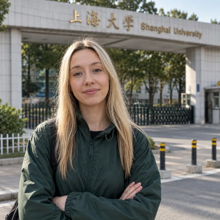 Valeriia K. 在 上海大学 校园